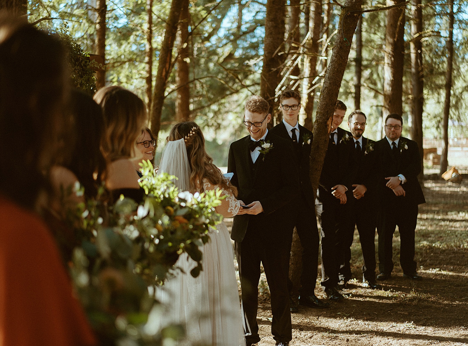 Rustic Oregon Forest Wedding